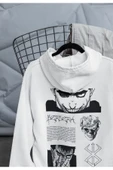 macklin Unisex Kadın Erkek Berserk Anime Ön Arka Baskılı Özel Tasarım Baskılı Kapşonlu Sweatshirt - 1