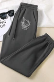 macklin Unisex Hello Kitty Hug Me Baskılı Elastik Bel Ve Paça Termal Astarlı 3 İplik Jogger Eşofman Altı - 1