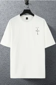 macklin Unisex Kadın Erkek Cactus Jack I-d Baskılı Oversize T-shirt - 2