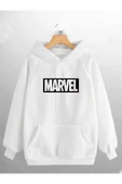 macklin Kadın Erkek Marvel Baskılı Sweatshirt - 1