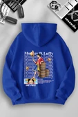macklin Unisex Kadın Erkek One Piece Monkey D Luffy Anime Özel Tasarım Baskılı Kapşonlu Sweatshirt - 1