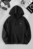 macklin Unisex Kadın Erkek Travis Scott Look My In Eyes Baskılı Özel Tasarım Baskılı Kapşonlu Sweatshirt - 2