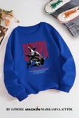 macklin Unisex Kadın Erkek Battle With Medusa Özel Tasarım Baskılı Bisiklet Yaka Sweatshirt - 1