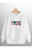 macklin Unisex Kadın Erkek Marvel Avengers Tasarım Logo Baskılı Sweatshirt thumbnail 1