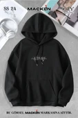 macklin Unisex Kadın Erkek Angel Tablo Özel Tasarım Baskılı Kapşonlu Sweatshirt thumbnail 2