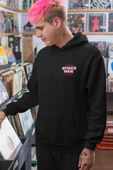 macklin Unisex Kadın Erkek  Spiderman TK Ön Arka Baskılı Özel Tasarım Baskılı Kapşonlu Sweatshirt - 2