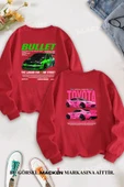 macklin Sevgili Çift Kombin Hızlı ve Öfkeli Bullet Suki SIRT EVO-IX Baskılı Sıfır Yaka Sweatshirt 2li Takım - 1