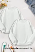 macklin Sevgili Çift Kombin Şimşek McQueen ve Sally SIRT Baskılı Bisiklet Yaka Sweatshirt 2li Set Takım - 2