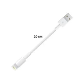 Yetty Lightning Kısa Hızlı Powerbank Şarj ve Data Kablosu 2.1A Beyaz 20cm thumbnail 3