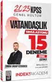 İndeks Akademi 2025 KPSS Vatandaşlık Simülasyonu 15 Deneme Çözümlü - Emrah Vahap Özkaraca İndeks - 1
