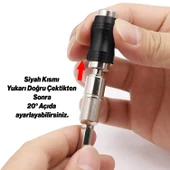 Açılı Oynar Başlıklı Bits Uç 1/4" 90 mm Manyetik Mıknatıslı Matkap Uyumlu 20° Lokma Ucu 1 Adet thumbnail 4