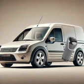 FORD CONNECT VİTES TOPUZU SİYAH ŞEMALI KROM 2003--2013 - 1