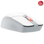 ASUS ROG STRIX IMPACT III WIRELESS ULTRA HAFIF 36000 DPI SENSÖR 2.4GHz BLUETOOTH DEGISTIRILEBILIR SWITCH OYUNCU MOUSE BEYAZ - 4