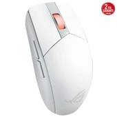 ASUS ROG STRIX IMPACT III WIRELESS ULTRA HAFIF 36000 DPI SENSÖR 2.4GHz BLUETOOTH DEGISTIRILEBILIR SWITCH OYUNCU MOUSE BEYAZ - 2