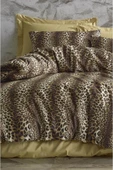 Shopyteks Leopar Desenli Çift Kişilik Nevresim Seti - Çarşafsız - 1