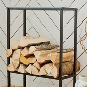 Şömine Kenarı Odunluk Soba Yanı Odunluk Metal Odunluk - 4