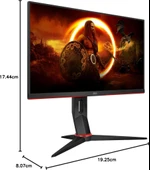 AOC 24G2SPU/BK 23.8" 1 ms Full HD Pivot IPS Oyuncu Monitörü Outlet - 8