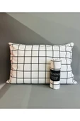 Shopyteks Kare Desen Tek Kişilik 100x200 Lastikli Çarşaf - 1 Adet Kare Desen Yastık Kılıfı thumbnail 3