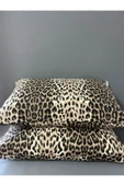 Shopyteks Leopar Desenli Fermuarlı Yastık Kılıfı 50x70 - 2 Adet thumbnail 3
