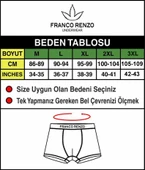 FRANCO RENZO Erkek 6'lı Lüx Kutulu Pamuklu Ve Likralı Boxer - 3