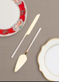 The Mia Bianco Pasta Servis Takımı Gold 2 Parça CKB 0250 - 1