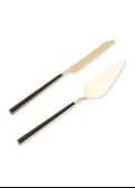 The Mia Bianco Pasta Servis Takımı Gold 2 Parça CKB 0252 - 3
