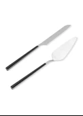 The Mia  Bianco Pasta Servis Takımı Gümüş 2 Parça CKB 0251 - 3
