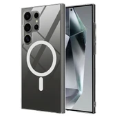 Galaxy S25 Ultra Kılıf Kamera Korumalı Magsafe Sararmayan Sert PC Redclick Porto Kapak thumbnail 1