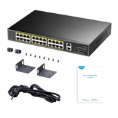 Cudy GS1026PS2 2Port Gigabit 24Port Gigabit PoE 10/100Mbps 300W Metal Kasa Switch - 7