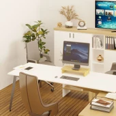 Erc Monifleks Tekli Ergonomik Monitör Altlığı, Monitör Yükseltici Safir Meşe thumbnail 7