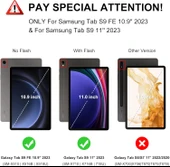 Samsung Galaxy Tab S9 Fe 10.9" Q Türkçe Klavyeli Kılıf Kalem Bölmeli Bluetooth Özellikli Standlı  SİYAH - 5