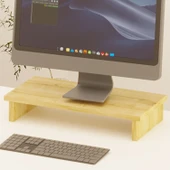 Erc Monifleks Tekli Ergonomik Monitör Altlığı, Monitör Yükseltici Safir Meşe thumbnail 1