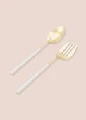 The Mia Bianco Salata Servis Takımı Gold 2 Parça CKB 0247 - 2