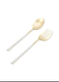 The Mia Bianco Salata Servis Takımı Gold 2 Parça CKB 0247 - 3
