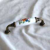 Mobilya Mutfak Çekmece Dolap Kapak Dolabı Kulbu Kulpu Gerçek Porselen Kulpları Beyaz (96 MM-9.6 CM) thumbnail 6