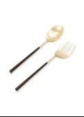 The Mia Bianco Salata Servis Takımı Gold 2 Parça CKB 0248 - 3