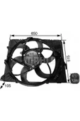MAHLE FAN MOTORU BMW E87 E90 N43 N45 N46 612138 - 1