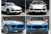 PORSCHE CAYENNE UYUMLU TURBO GÖRÜNÜM ÖN TAMPON KOMPLE 11-14 - 5