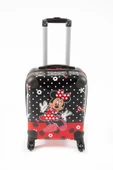 Nishev.com Evini Sev Mickey Mouse Woman Kız Çocuk Valizi – Kırmızı Siyah - 3