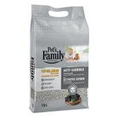 PET'S FAMİLY KEDİ KUMU İNCE BENTONİT 10 LT [AKTİF KARBONLU] - 1