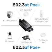 Cudy POE25 Gigabit 2PoE Out 1PoE In 10/100Mbps 2W Metal Kasa Switch - 3