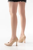 ST-001 Nut Rugan Günlük 9 cm Topuklu Bayan Stiletto Ayakkabı - 2