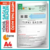 2023/1 YÖKDİL İngilizce SAĞLIK BİLİMLERİ ÖSYM Çıkmış Soru Tıpkı Basım Deneme Kitapçığı Türkiye Genel - 1