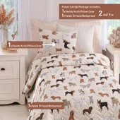 Kapitone Yatak Örtüsü Seti Tek Kişilik Havhav Krem thumbnail 4