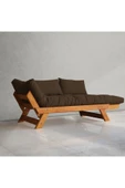 Woodesk  Adalar Modern Tik- Kahverengi Ahşap Kanepe - 2