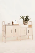 Woodesk  Notte, Ahşap, Dolap Ve Konsol, 140x90, Natural Renk, Cpt4713-140 - 1