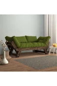 Woodesk  Adalar Modern Ceviz-yeşil Renk Ahşap Kanepe Cpt8118-210 - 1