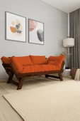 Woodesk  Adalar Masif Ceviz-turuncu Renk 2li Kanepe Cpt8173-210 - 1