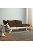 Woodesk  Adalar Modern Natural- Kahverengi Renk Ahşap Kanepe - 2