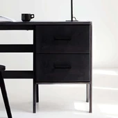 Woodesk  Terra Ahşap Çalışma Masası 180X60 Siyah Renk CPT4640-180 - 5